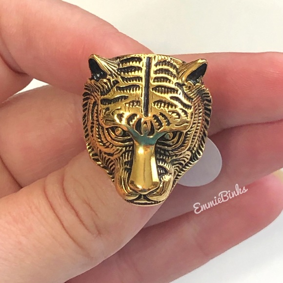 Jewelry - New Tiger Cocktail Ring | Stainless Steel Unisex Statement Ring | Auburn LSU SEC